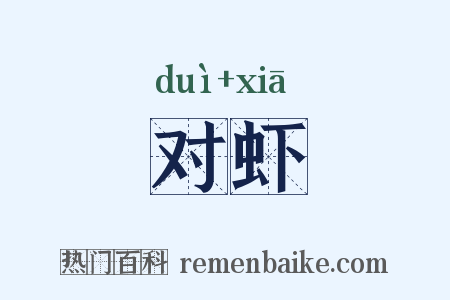对虾是什么意思的图片
